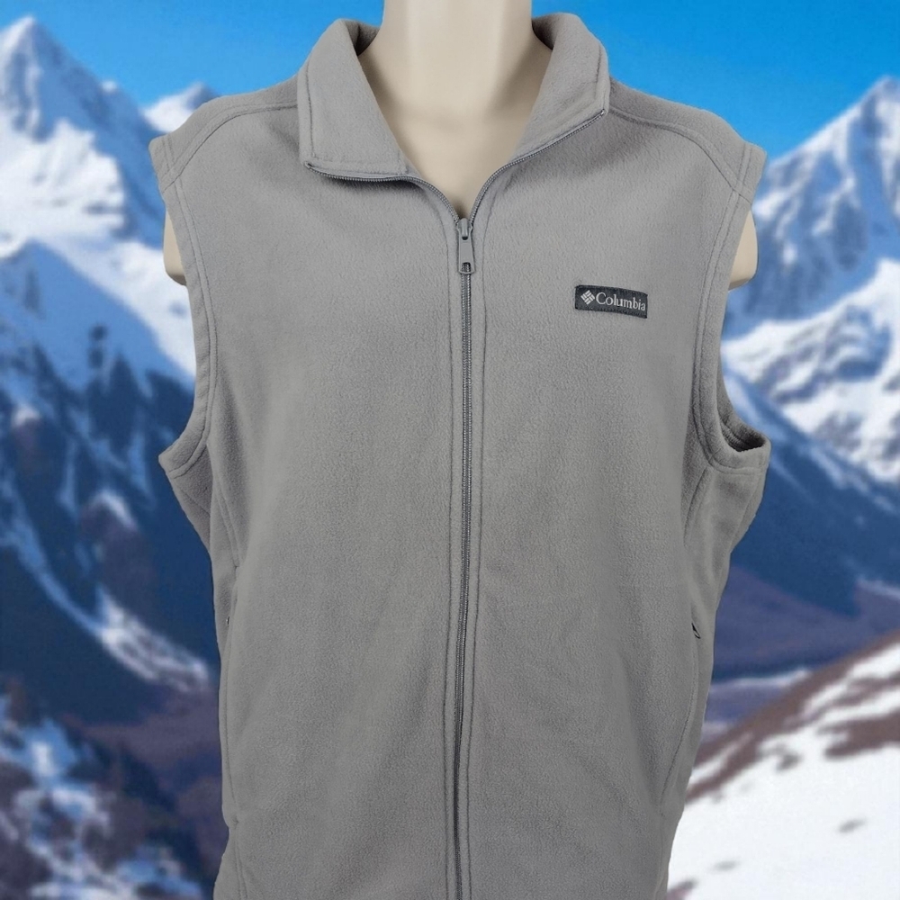 Columbia Mens Size XL Bomer Fleece Full Zip Vest Outdoor Gear